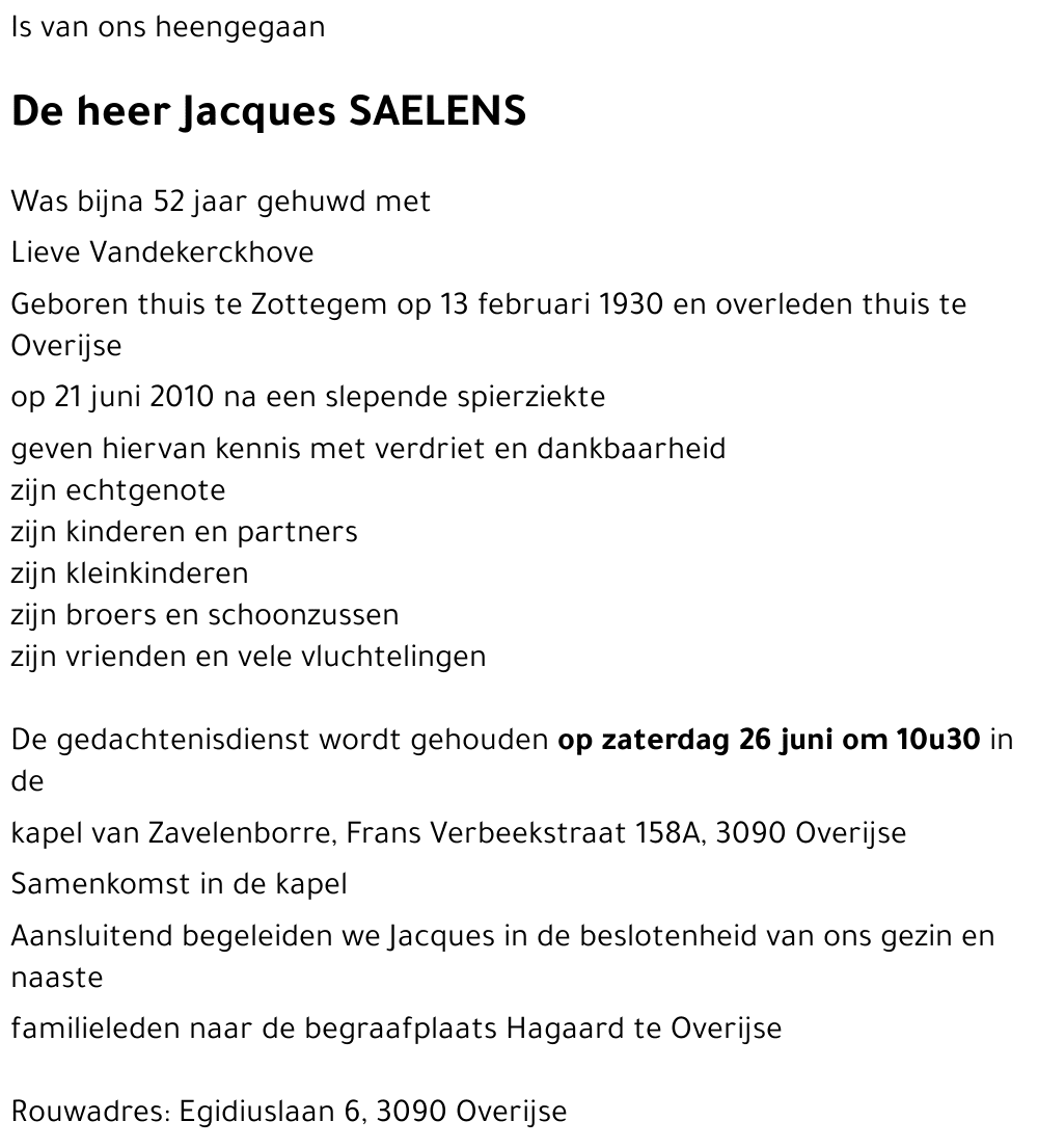 Jacques SAELENS
