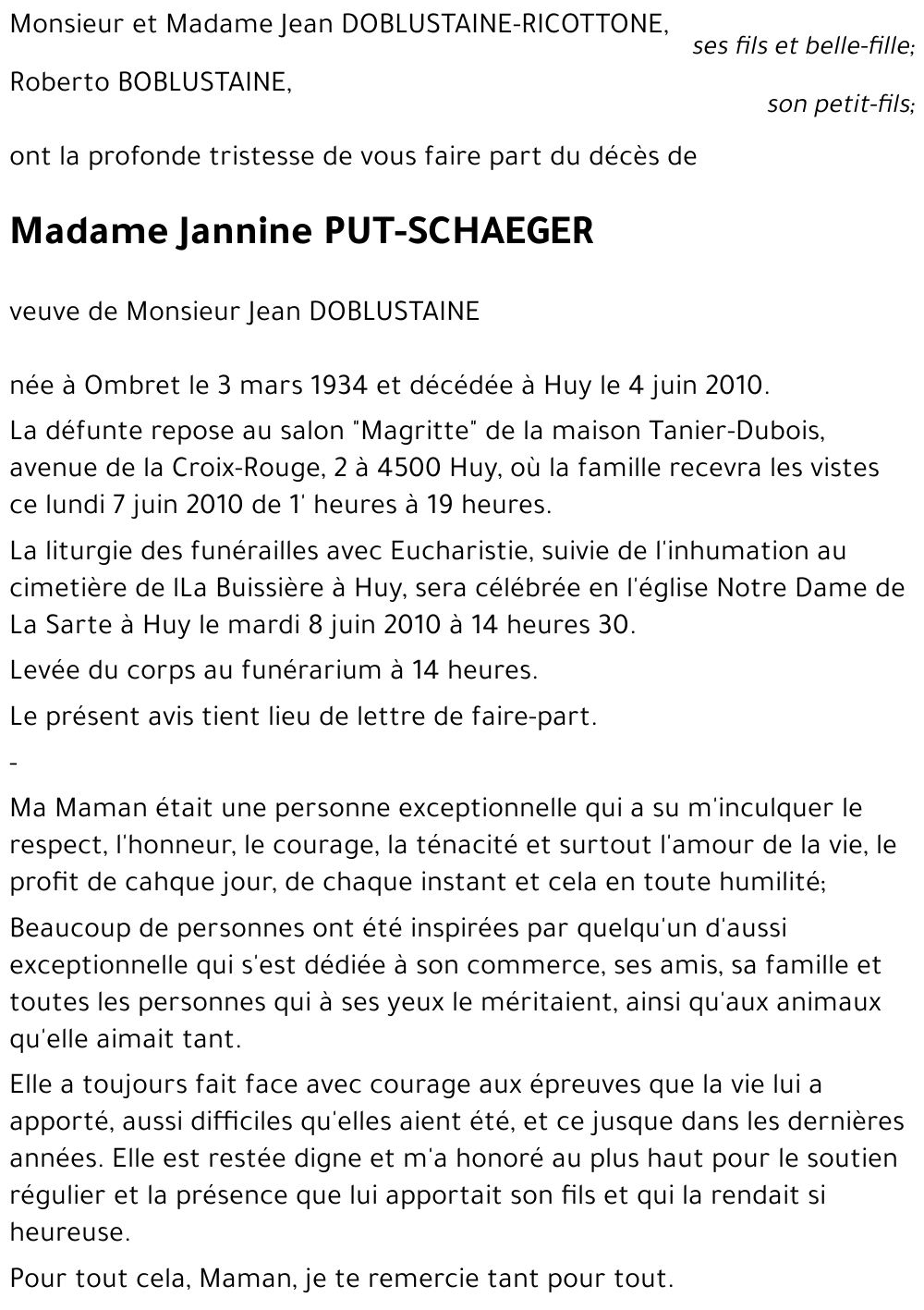 Jannine PUT-SCHAEGER