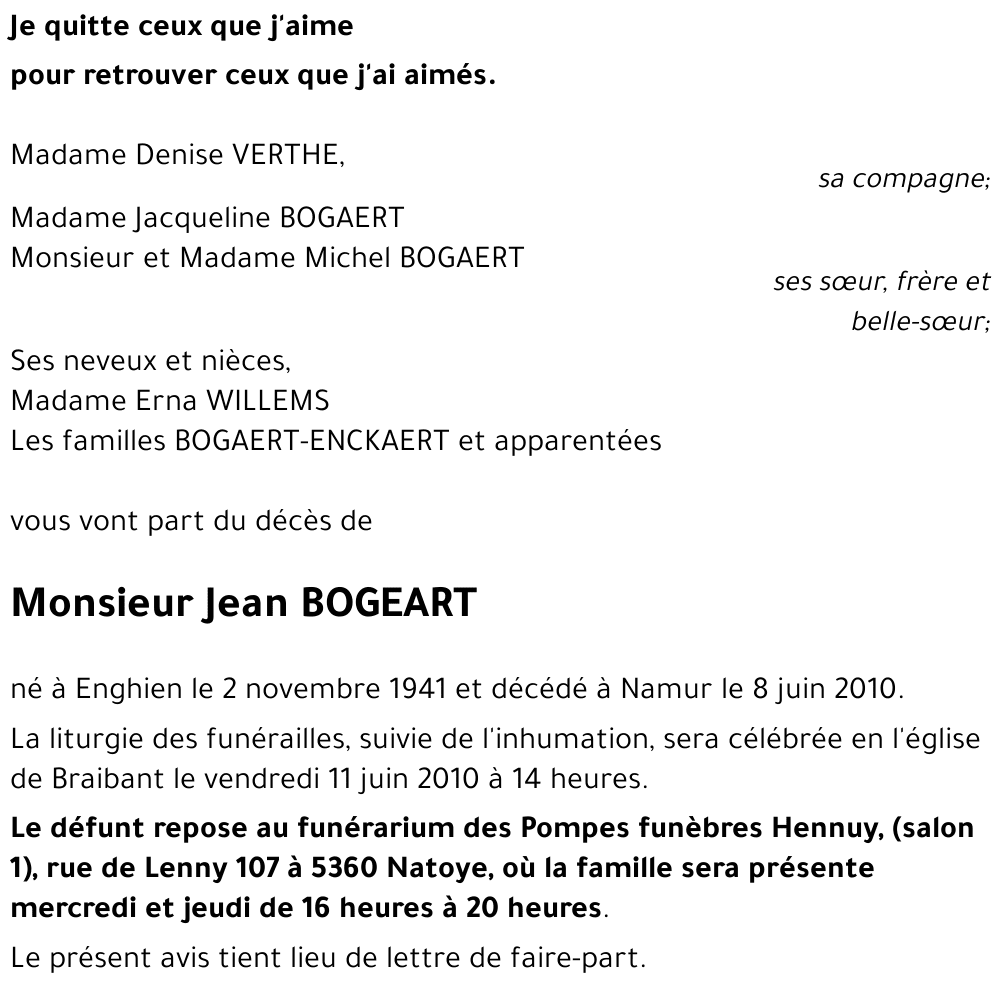 Jean BOGEART