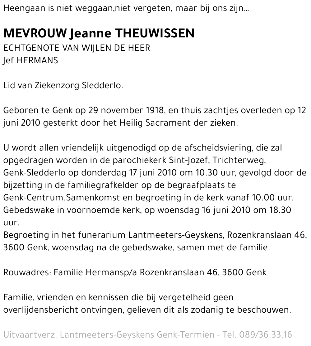 Jeanne THEUWISSEN