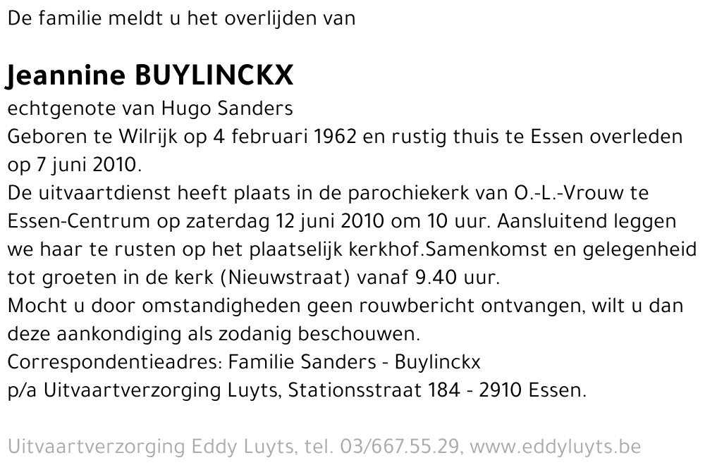Jeannine Buylinckx
