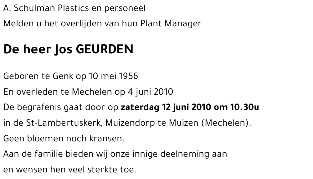 Jos GEURDEN