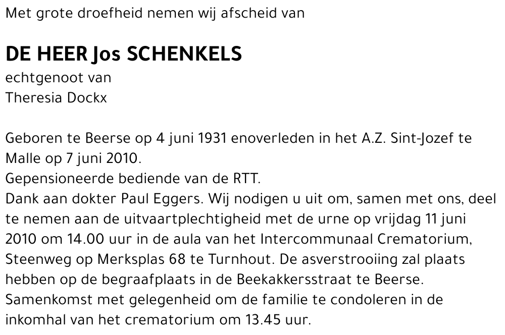 Jos Schenkels