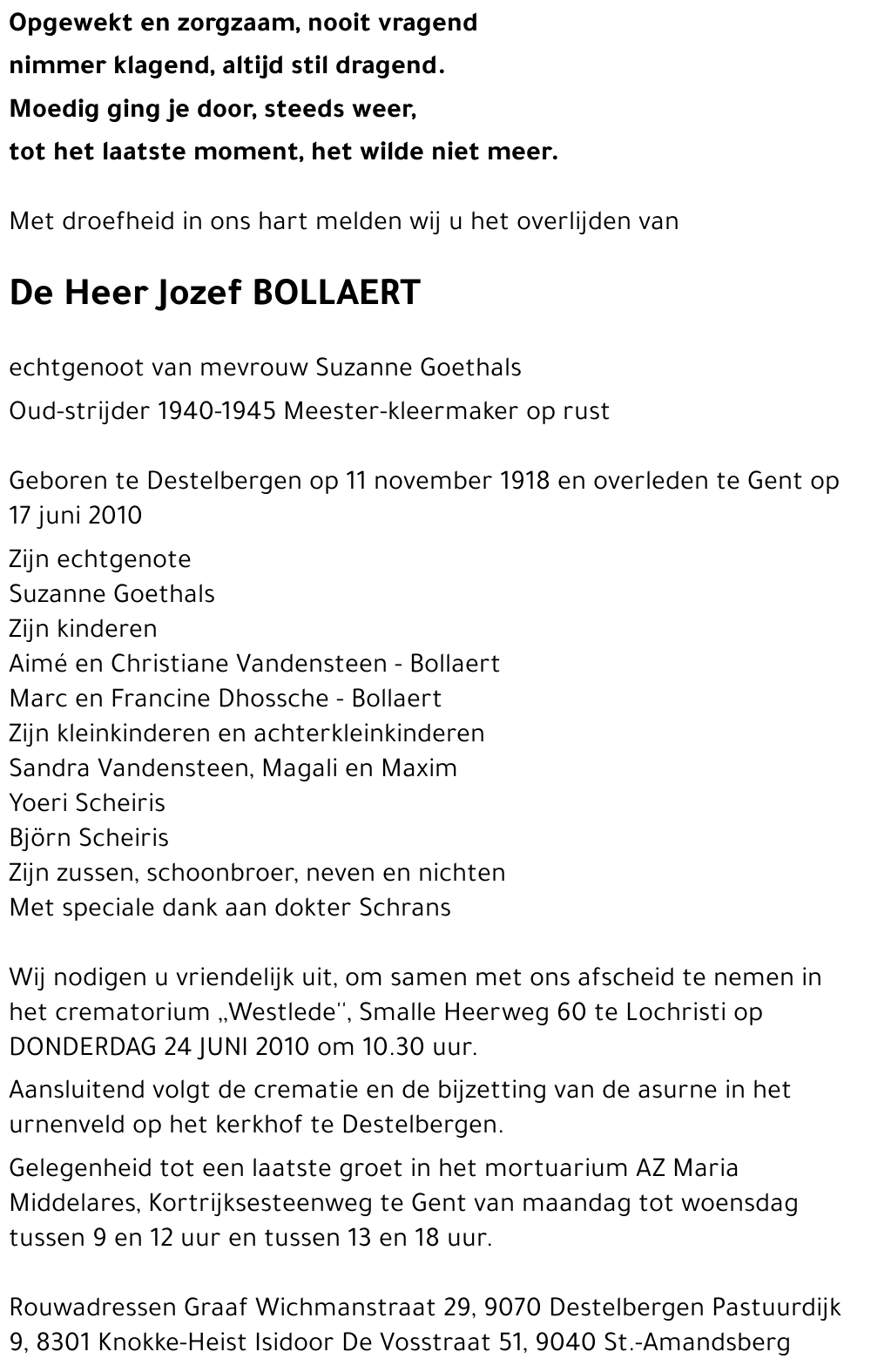 Jozef BOLLAERT