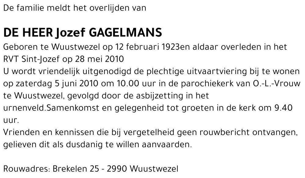 Jozef Gagelmans