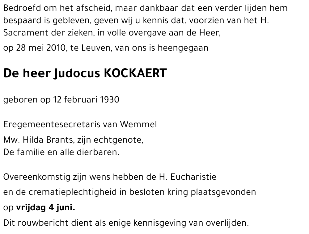 Judocus KOCKAERT