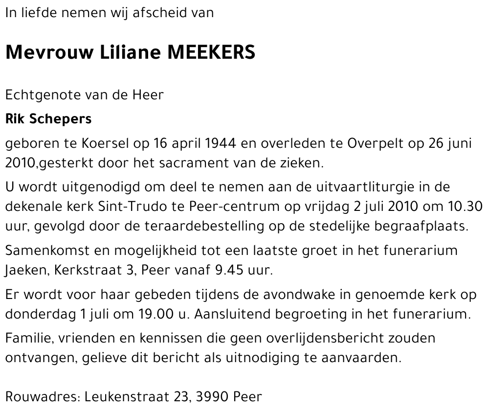 Liliane MEEKERS