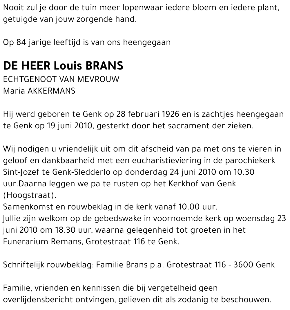 Louis BRANS