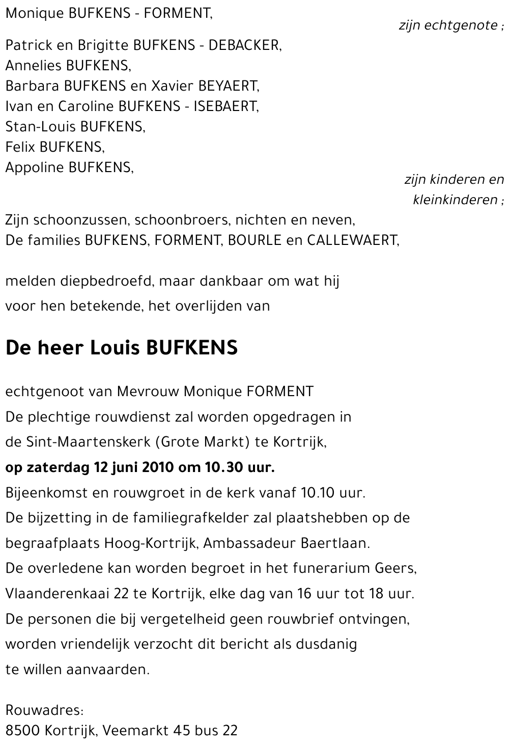 Louis BUFKENS