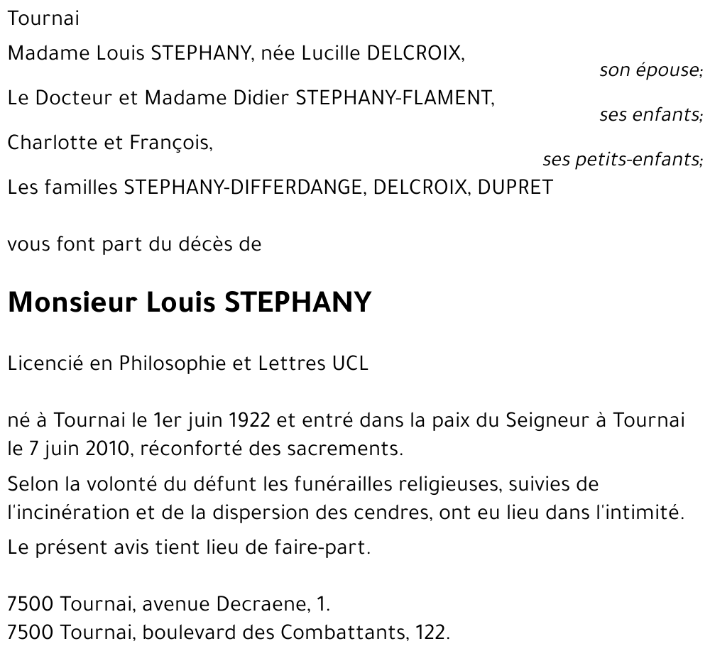 Louis STEPHANY