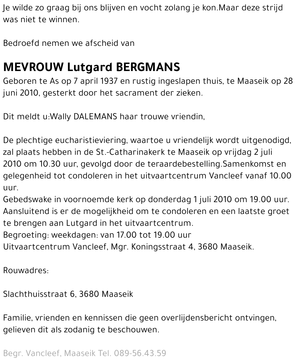 Lutgard Bergmans