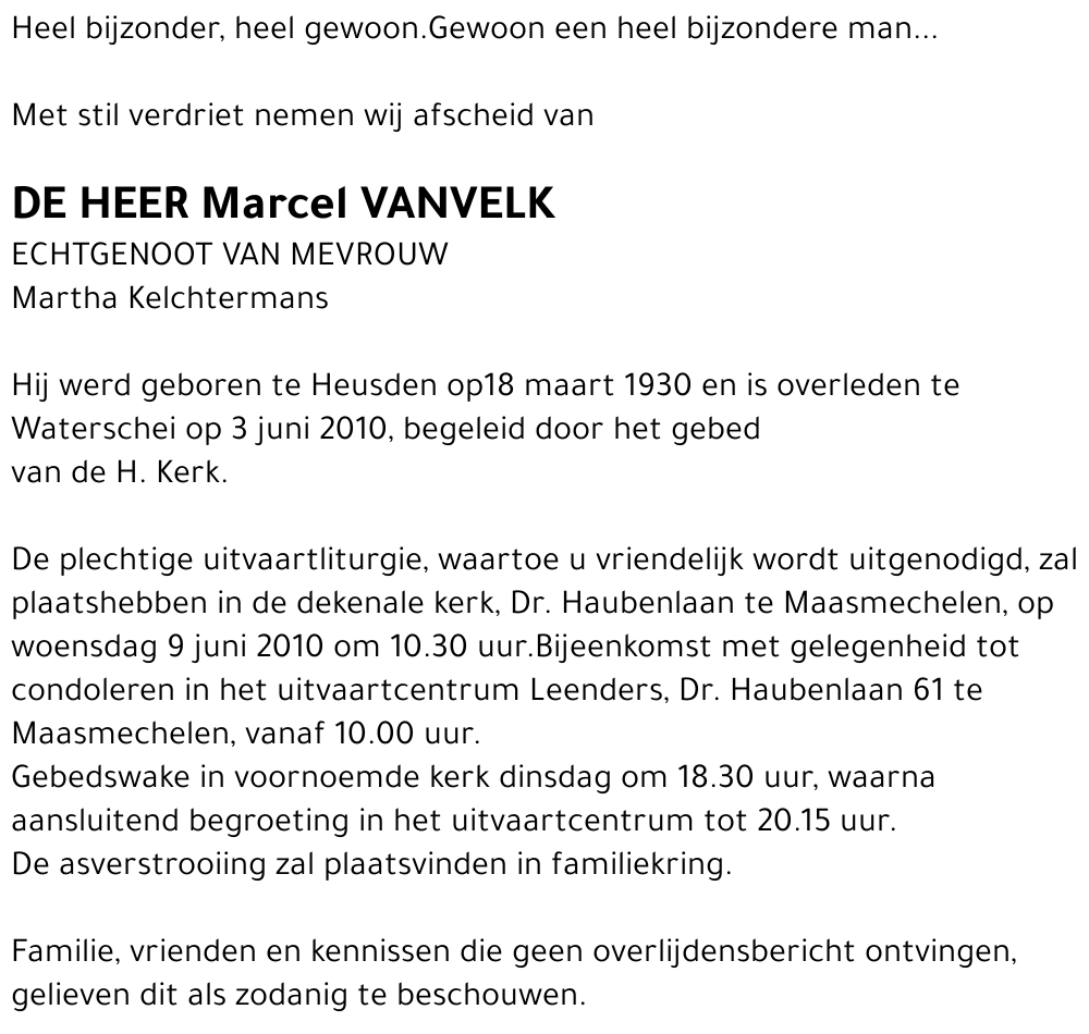 Marcel Vanvelk