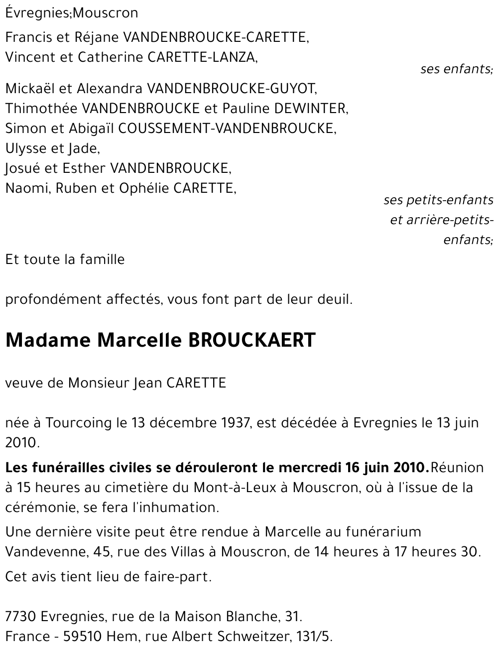 Marcelle BROUCKAERT