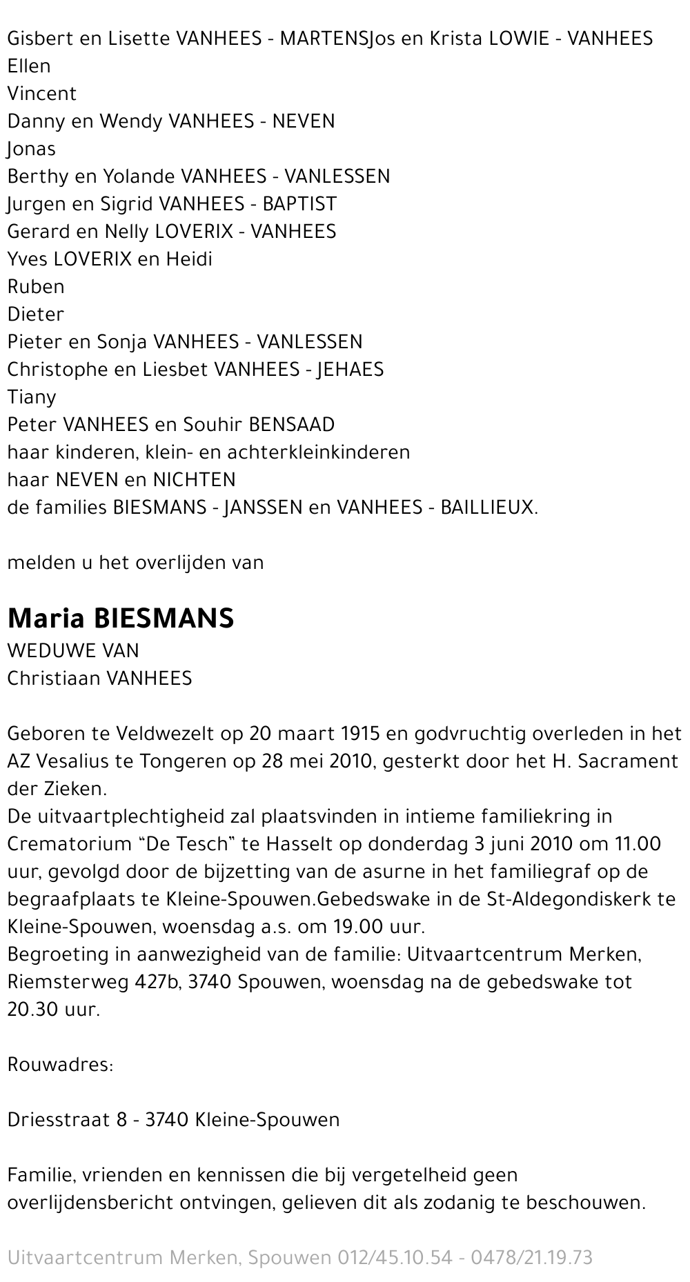 Maria Biesmans