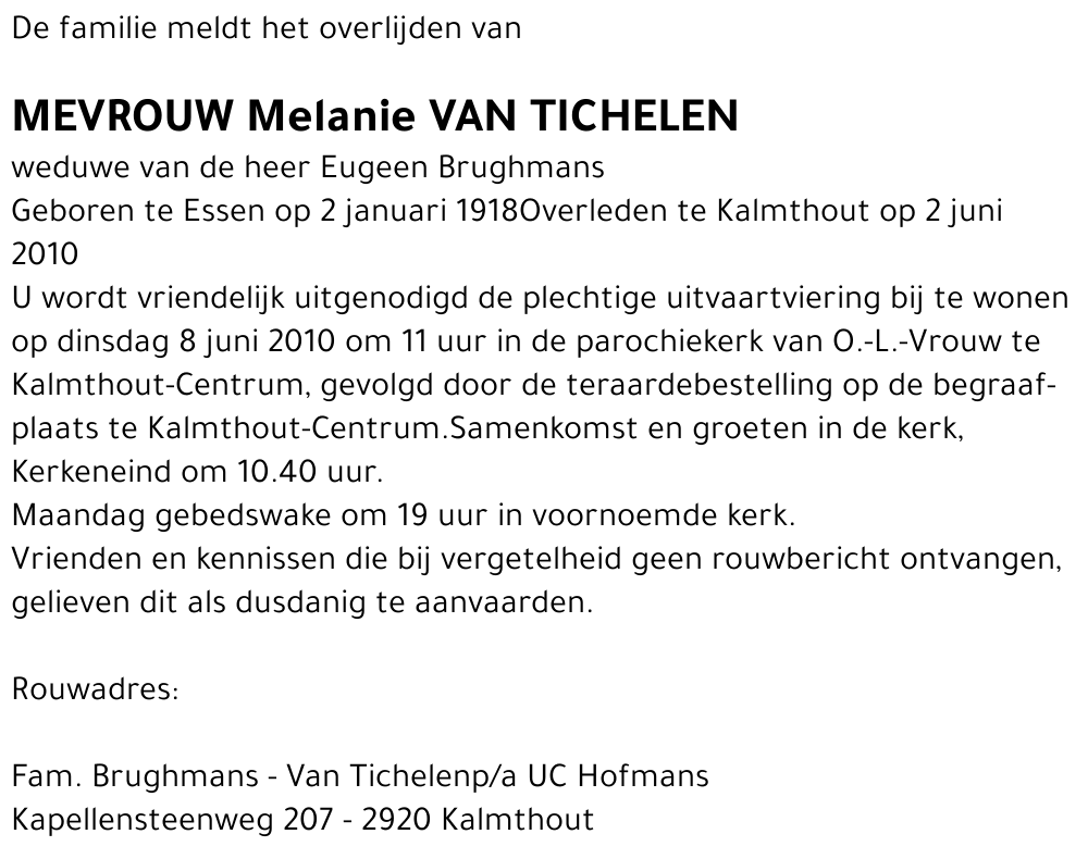 Melanie Van Tichelen