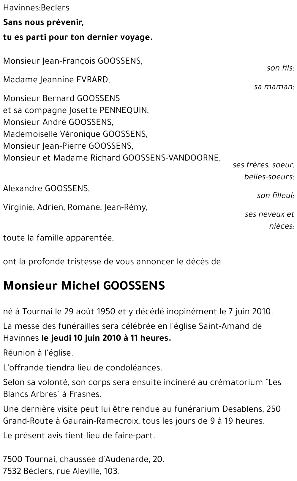 Michel GOOSSENS