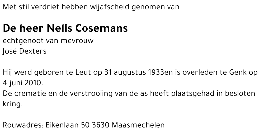 Nelis Cosemans