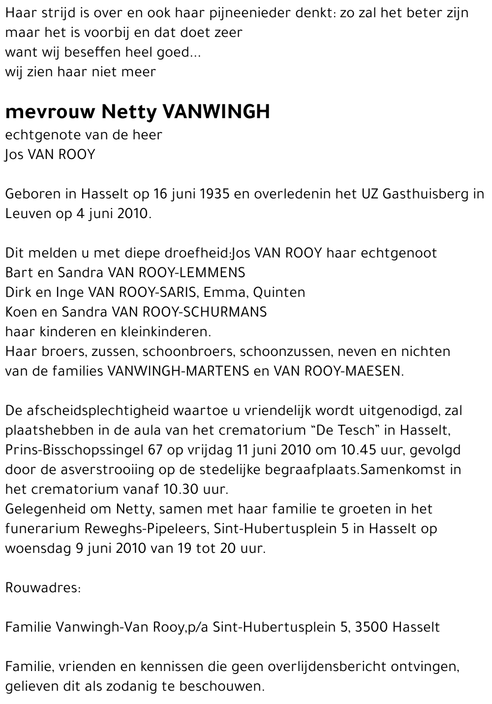 Netty Vanwingh