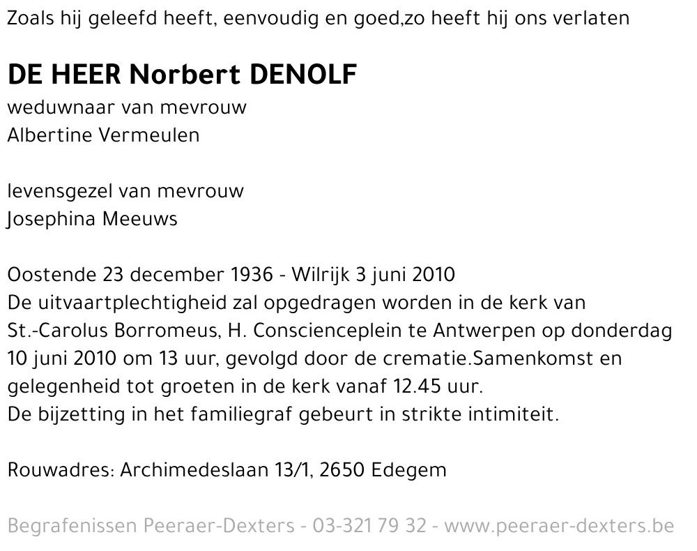 Norbert Denolf