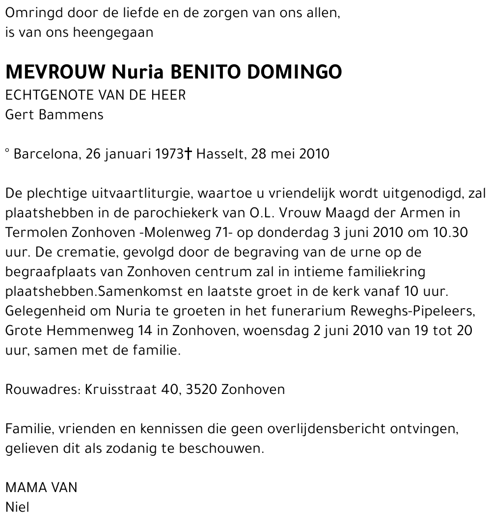 Nuria Benito Domingo