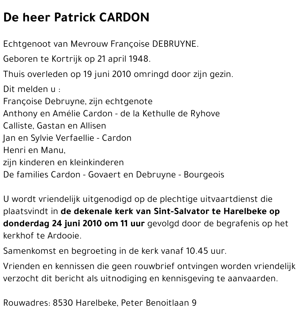 Patrick CARDON