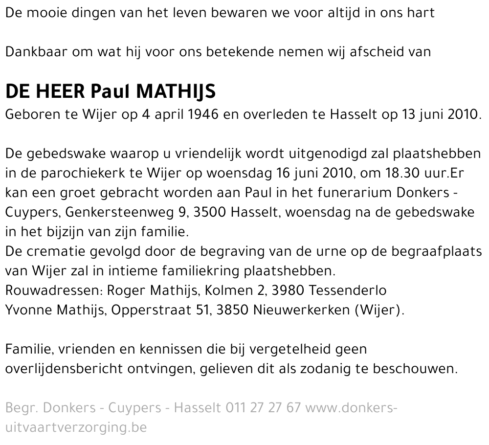 Paul Mathijs