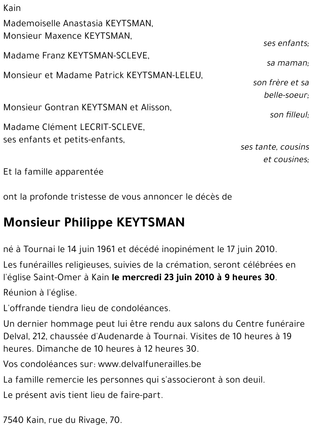 Philippe KEYTSMAN