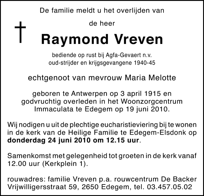 Raymond Vreven