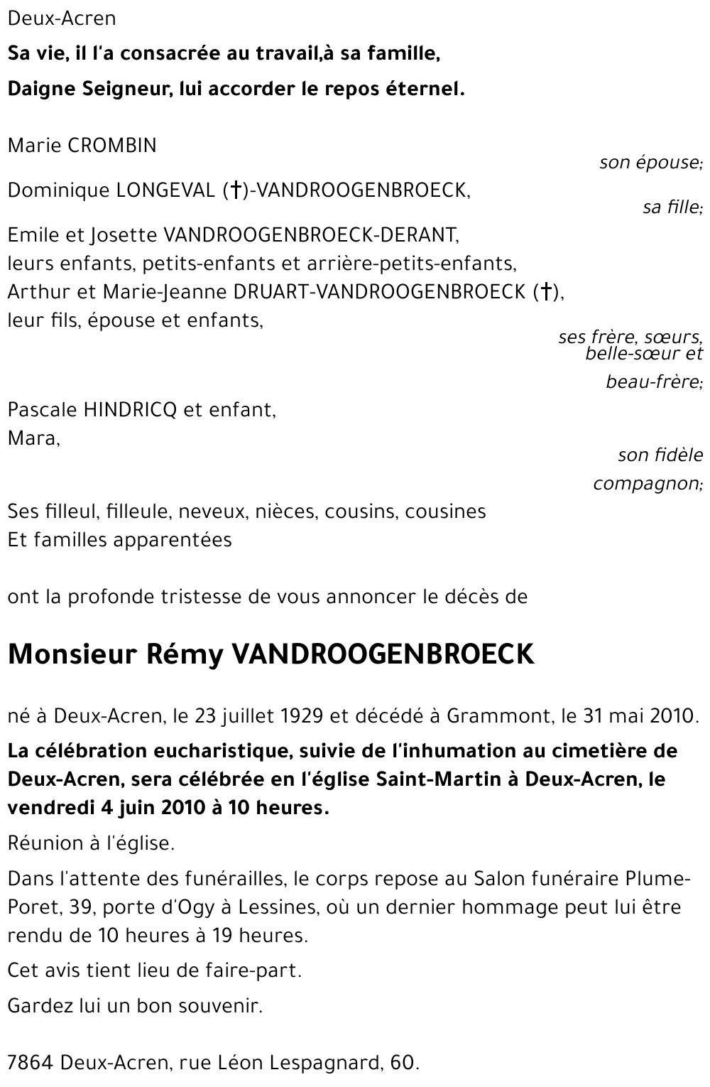 Rémy VANDROOGENBROECK