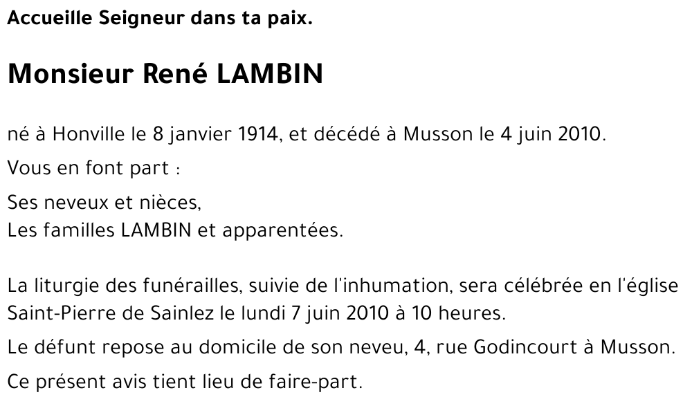 René LAMBIN