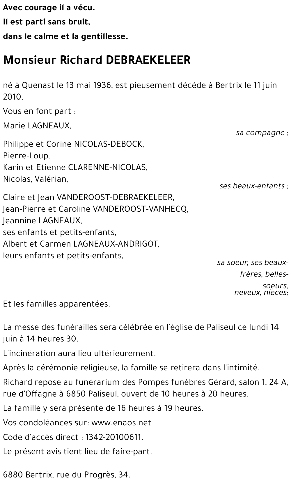 Richard DEBRAEKELEER