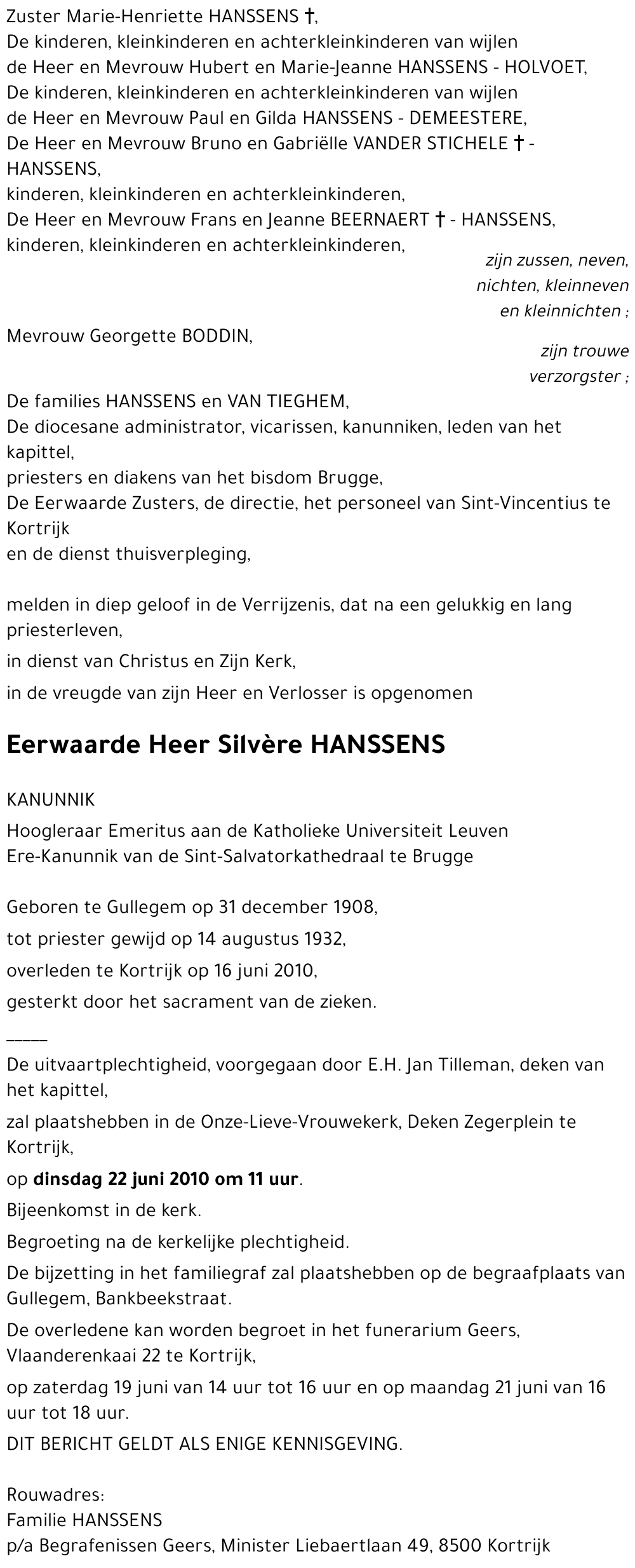 Silvère HANSSENS