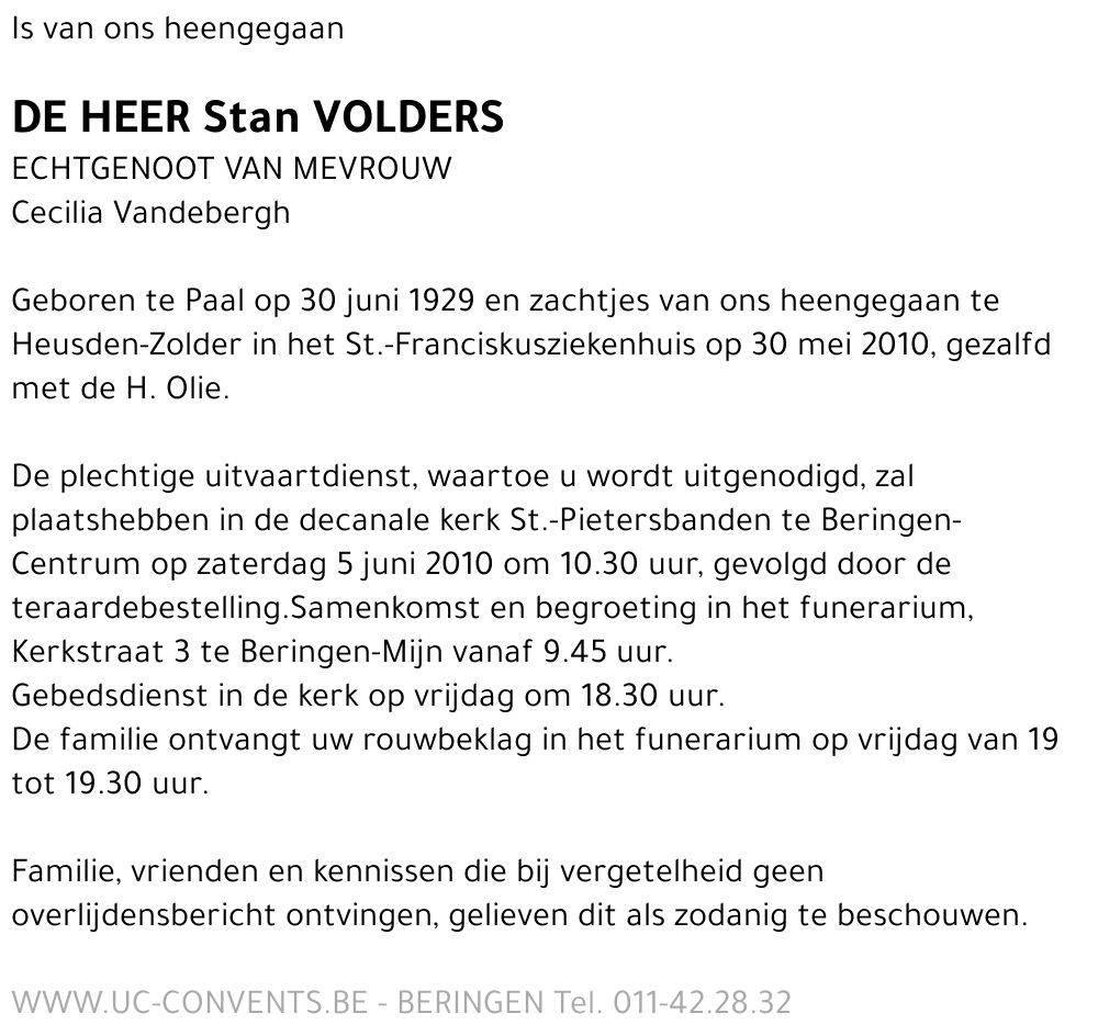 Stan Volders
