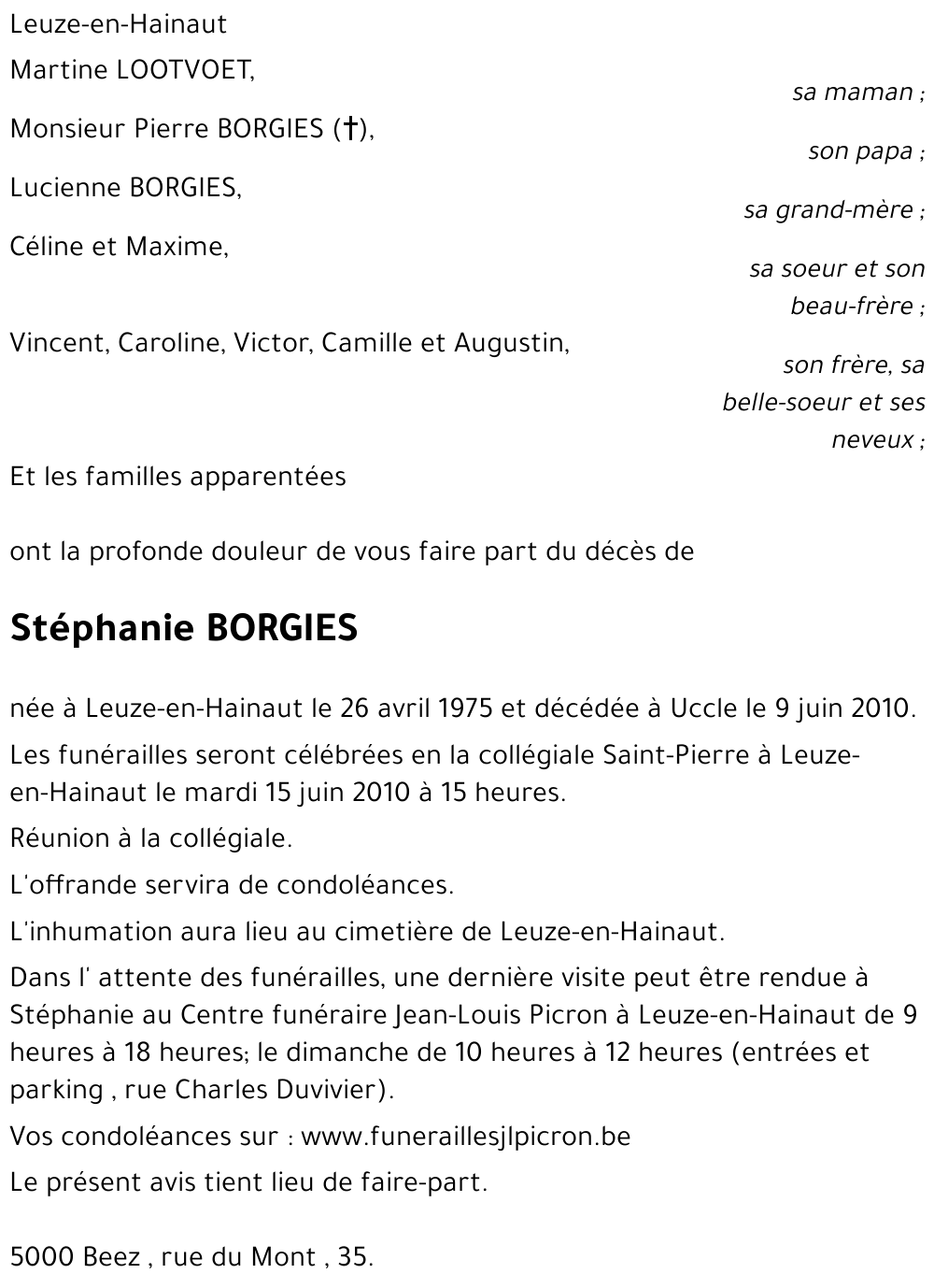 Stéphanie BORGIES