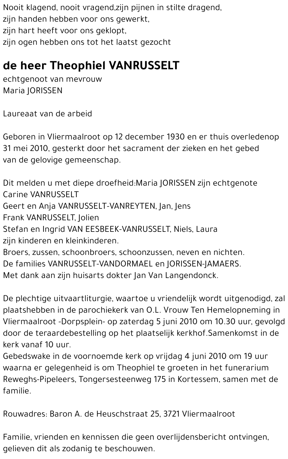 Theophiel Vanrusselt