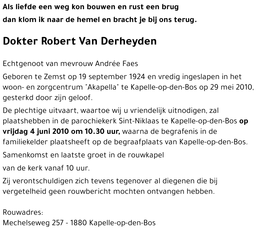 Van Derheyden Robert