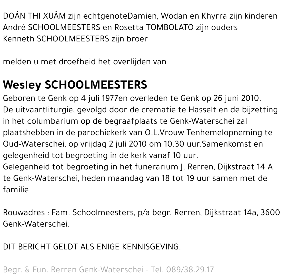 Wesley Schoolmeesters