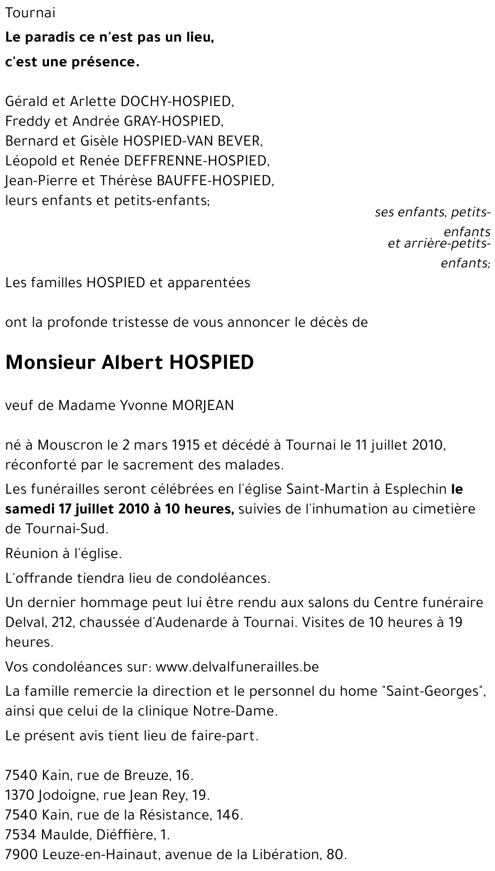 Albert HOSPIED
