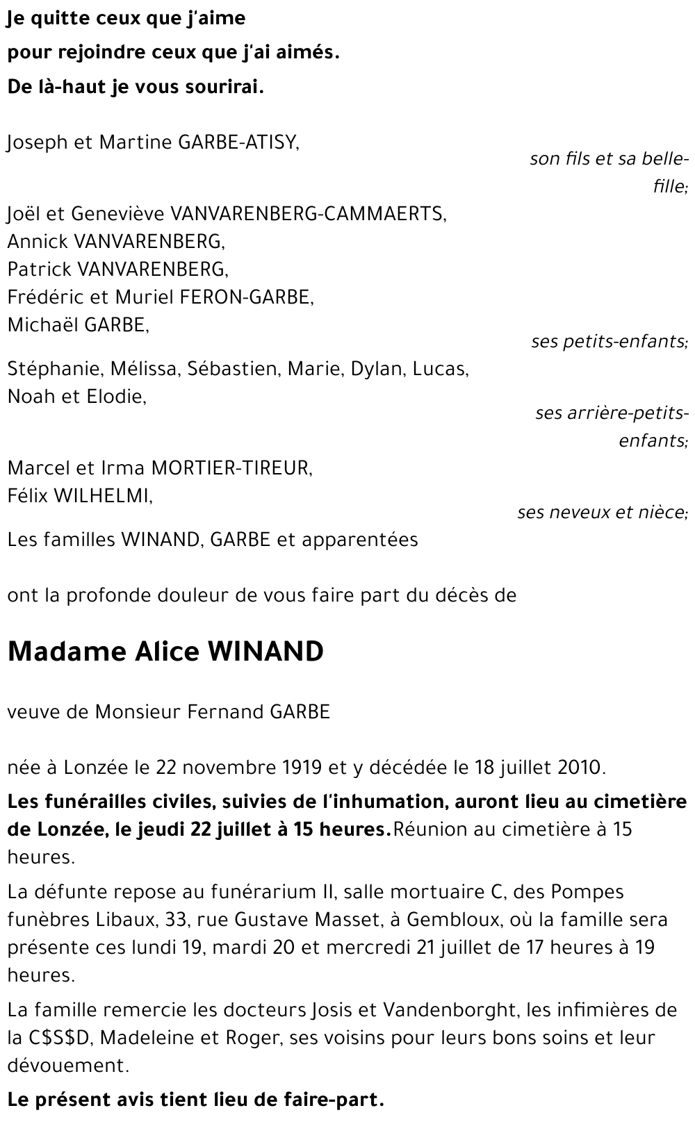 Alice WINAND
