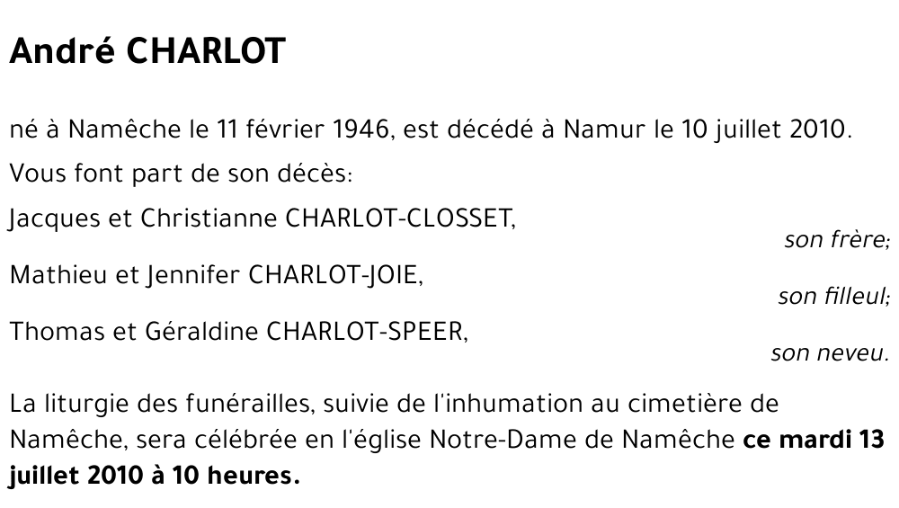 André CHARLOT