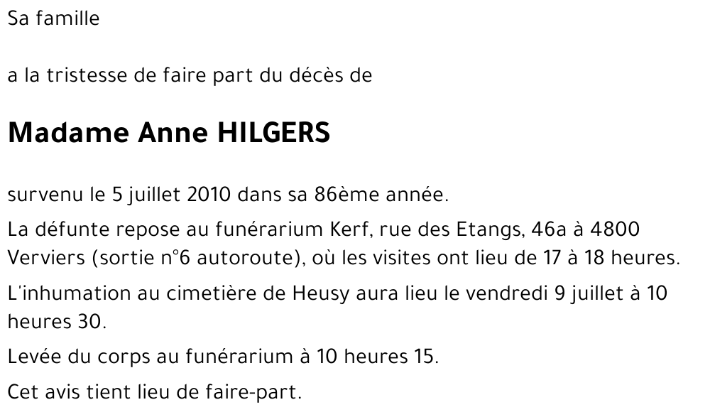 Anne HILGERS