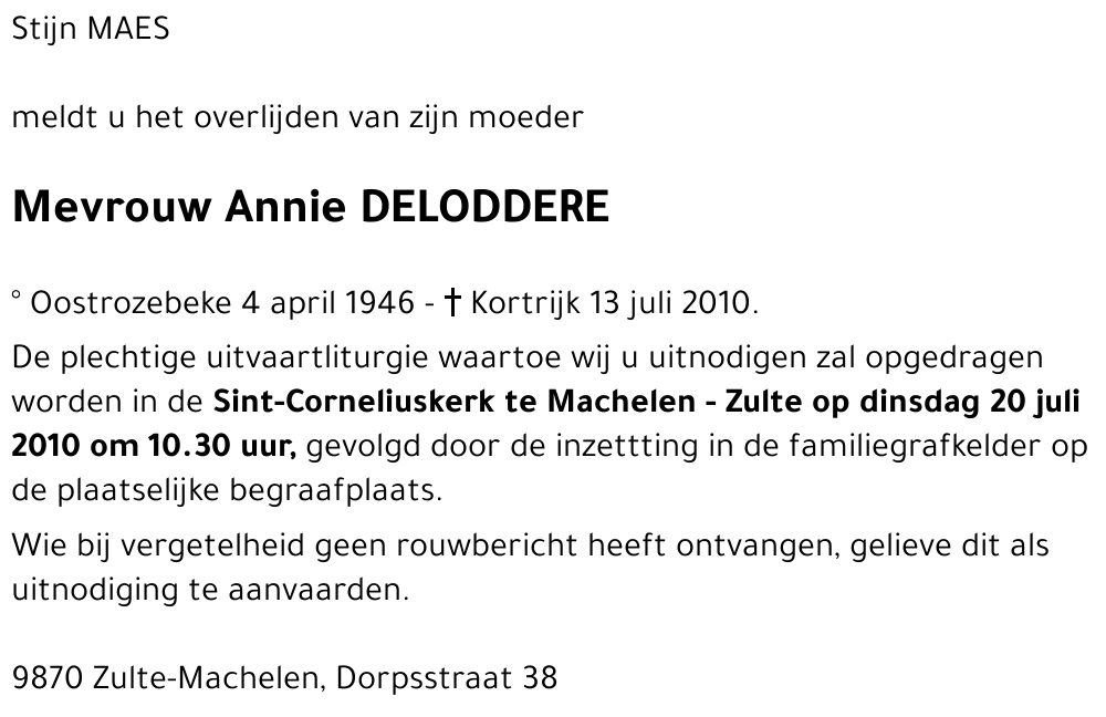 Annie DELODDER