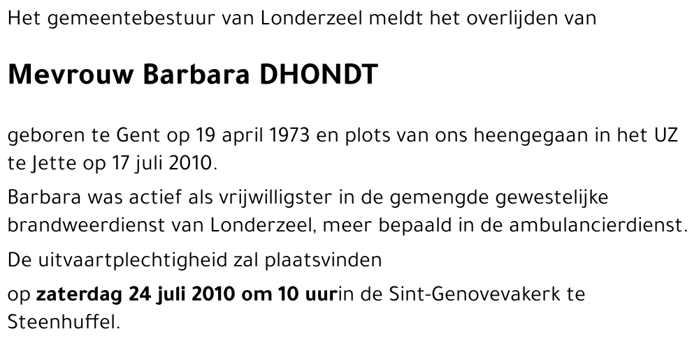 Barbara DHONDT