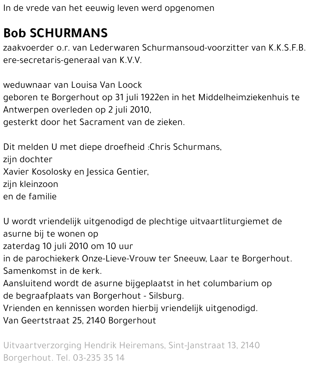 Bob Schurmans