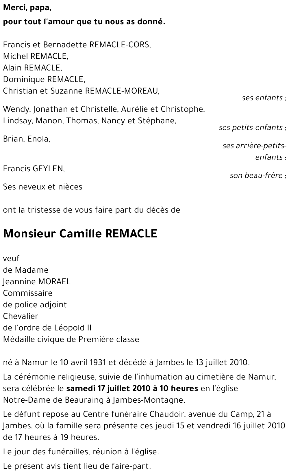 Camille REMACLE