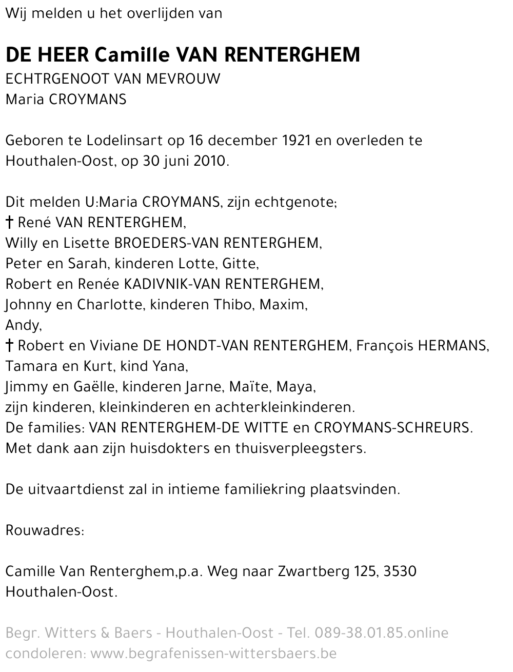 Camille Van Renterghem