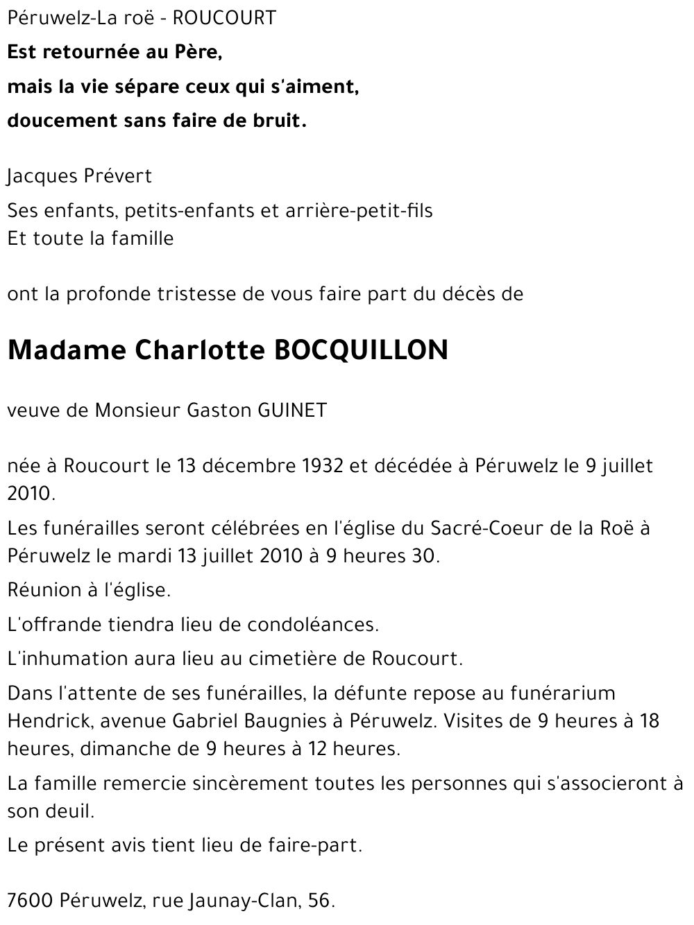 Charlotte BOCQUILLON