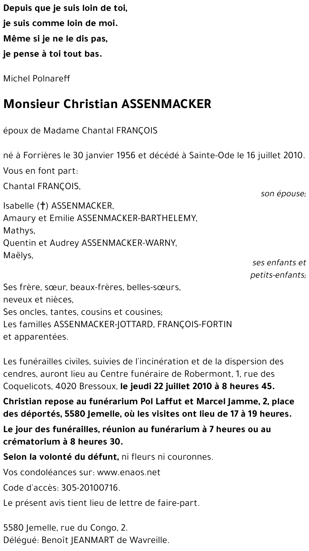 Christian ASSENMACKER