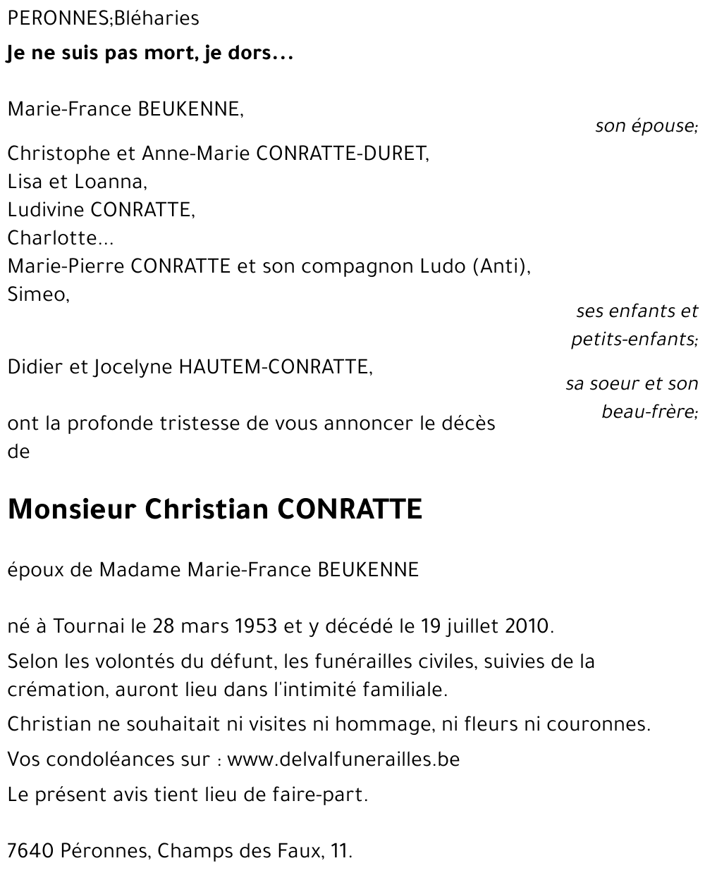 Christian CONRATTE