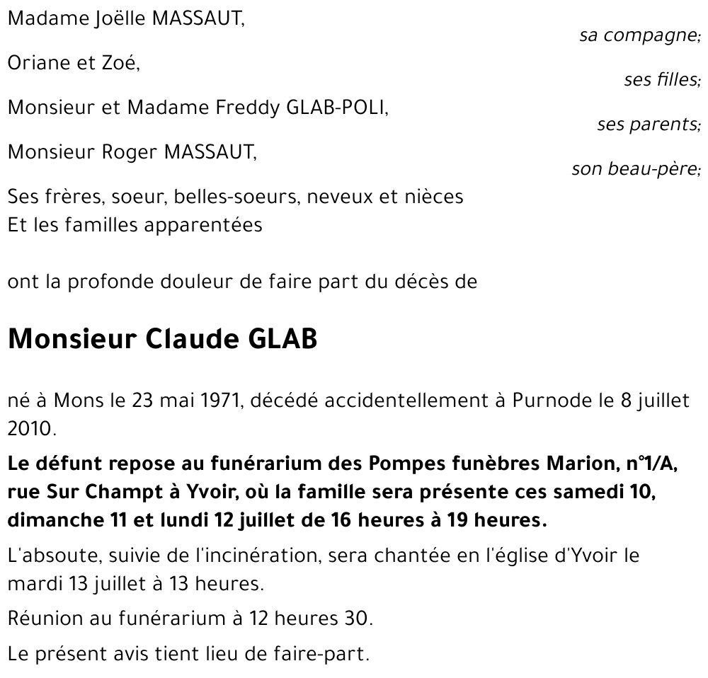 Claude GLAB